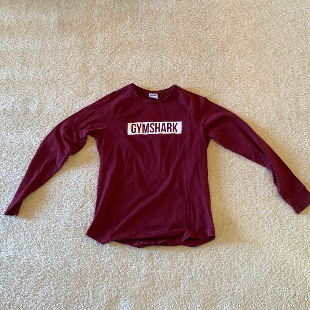 Maroon Gymshark long sleeve.